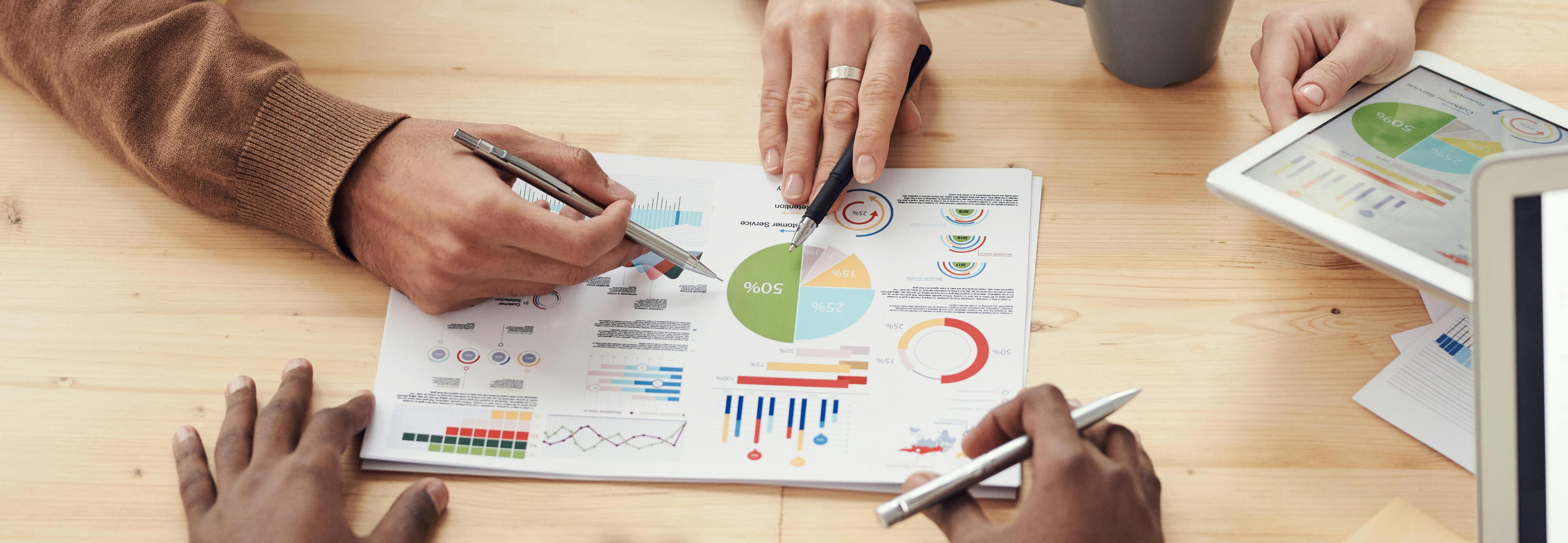 Our Mission A marketing plan being worked on by a team